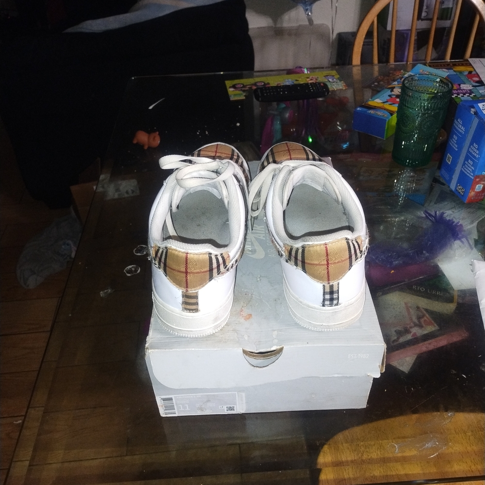 Nike Air Force 1 Burberry Like Plaid - Picture 4 of 5